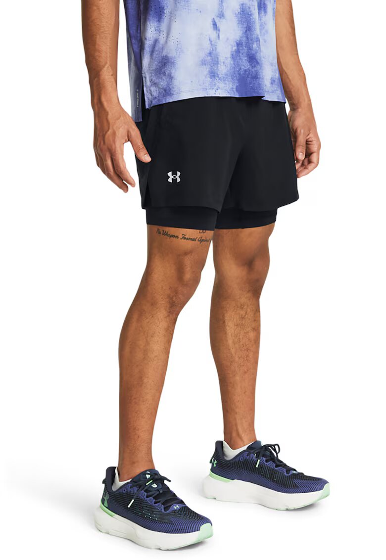 Under Armour Шорти за бягане Launch с дизайн 2в1