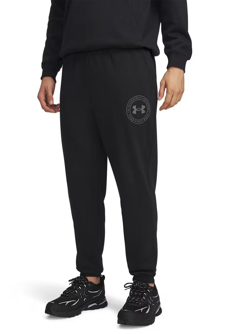 Under Armour Скосен спортен панталон Rival с памук - Черен