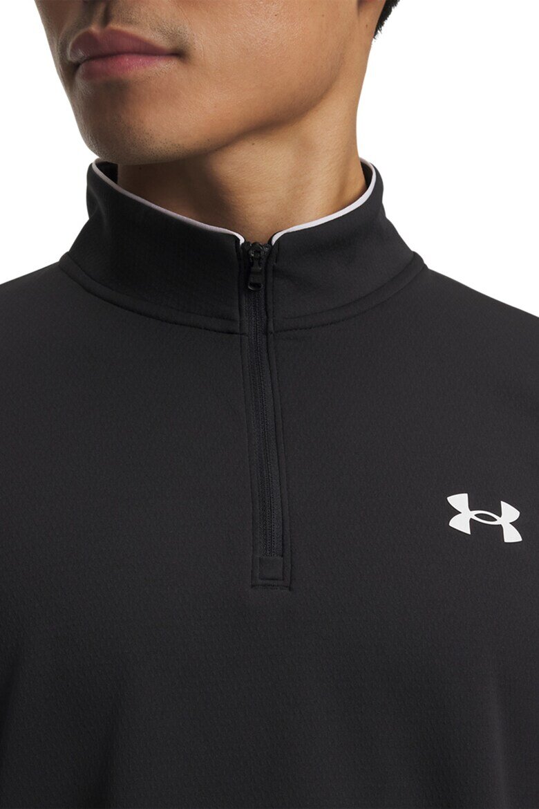 Under Armour Слим блуза за фитнес Черен