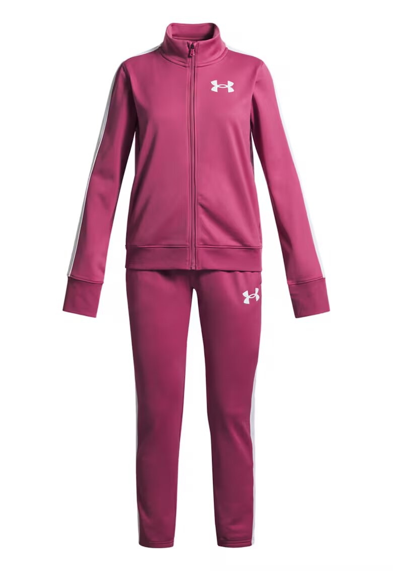 Under Armour Спортен екип с цип и контрастни ленти встрани