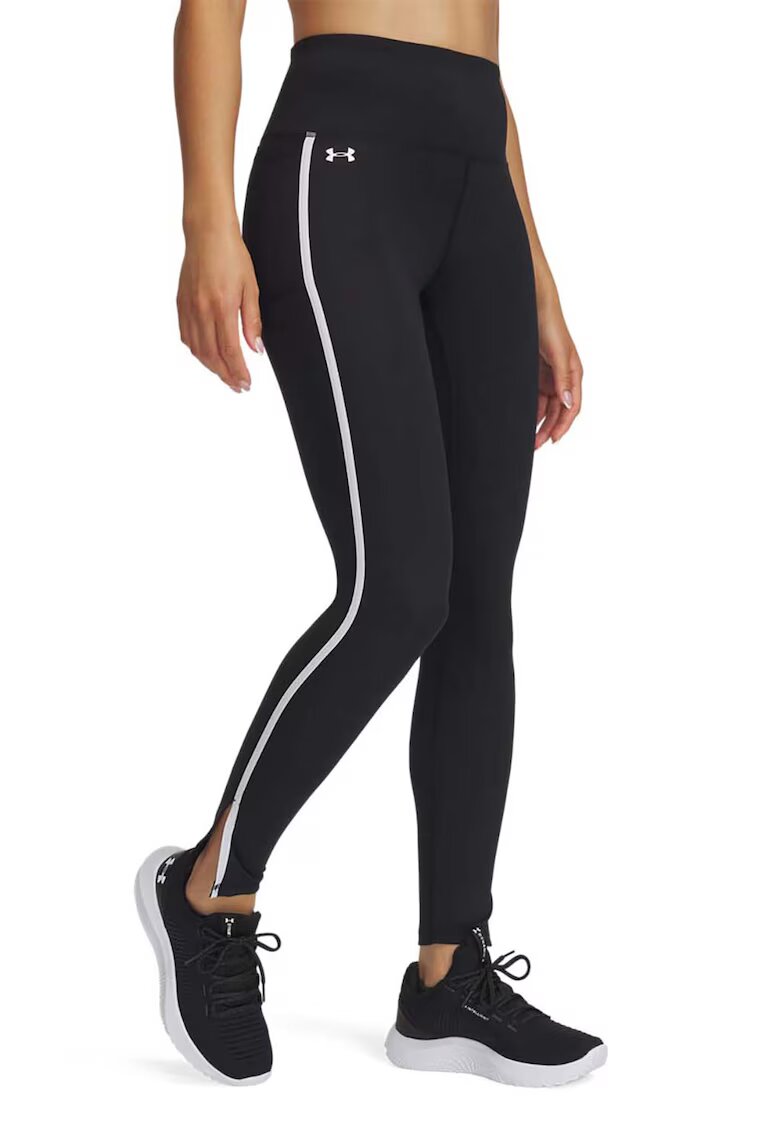 Under Armour Спортен клин Motion Piped с висока талия - Бял/Черен
