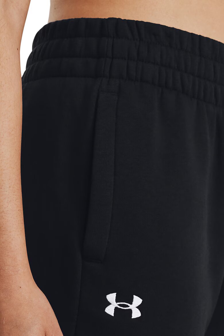 Under Armour Спортен панталон Rival с миди талия Черен
