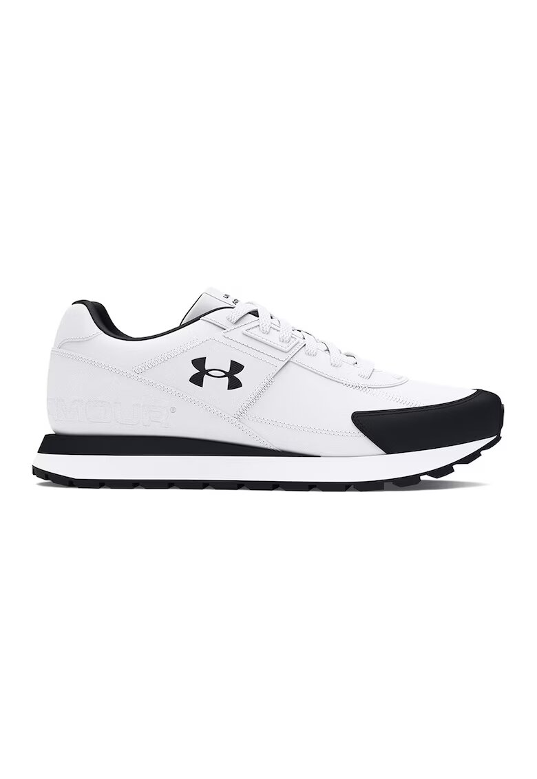 Under Armour Спортни обувки Essential Runner с велур - Черен/Бял