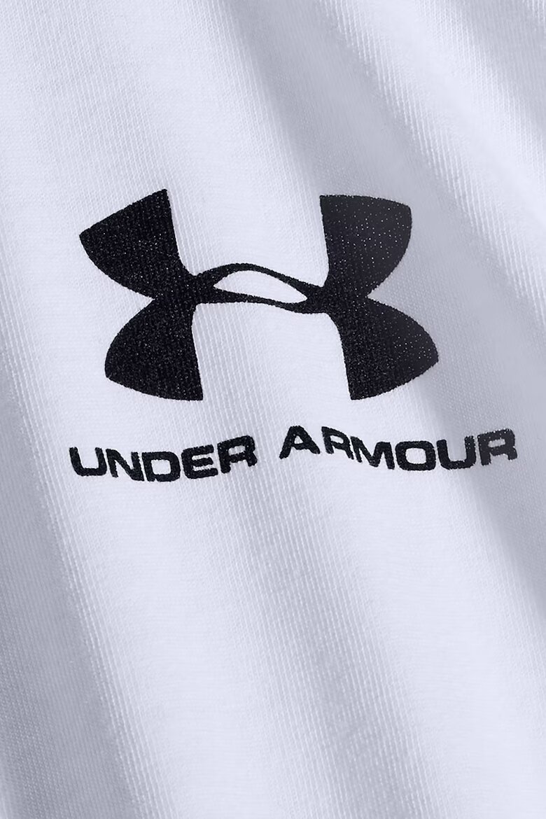 Under Armour Свободна блуза с овално деколте Бял