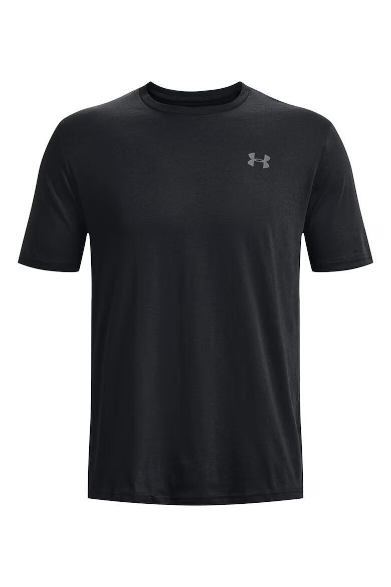 Under Armour Свободна тениска Lockup Черен/Светло сив