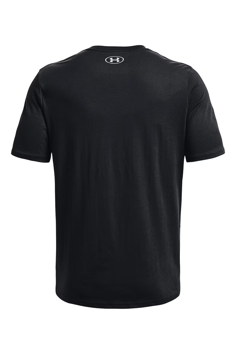 Under Armour Свободна тениска Lockup Черен/Светло сив