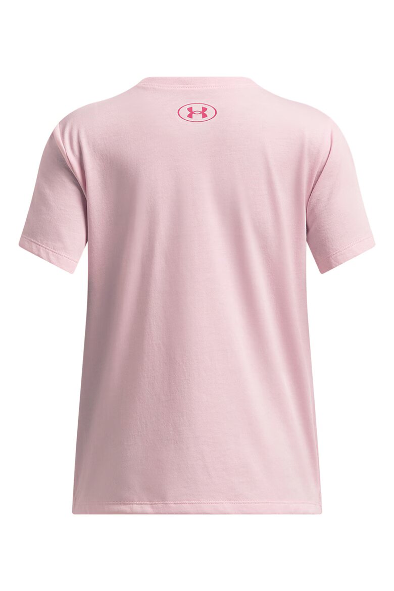 Under Armour Свободна тениска с лого Фуксия/Пастелнорозов