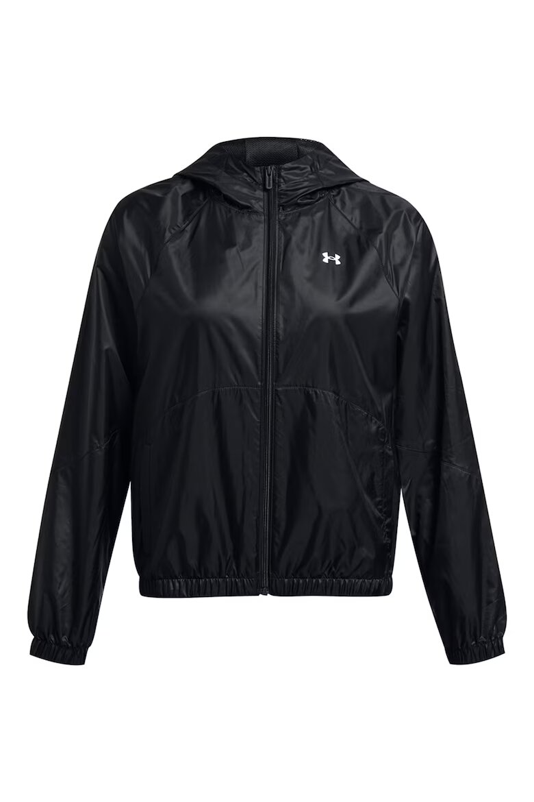 Under Armour Свободно яке Rival с цип Черен