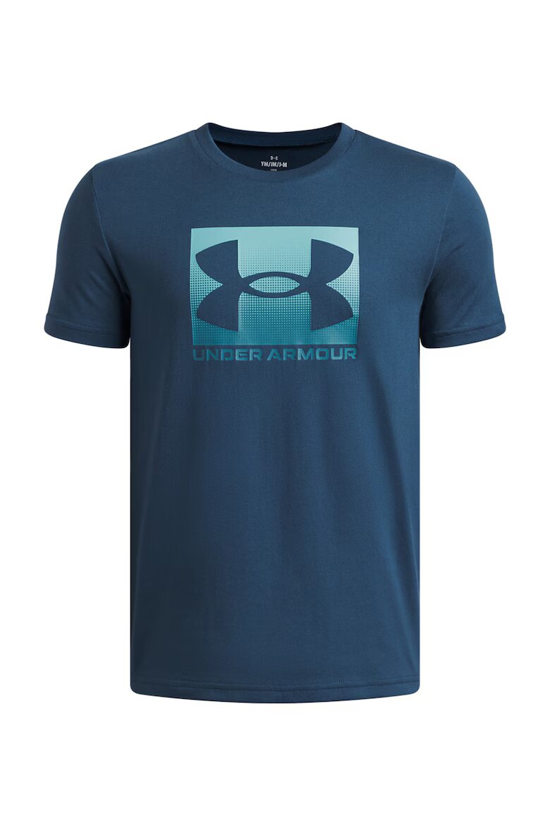 Under Armour Тениска Boxed Sports с памук с лого Тъмносин/Тюркоаз/Небесносин