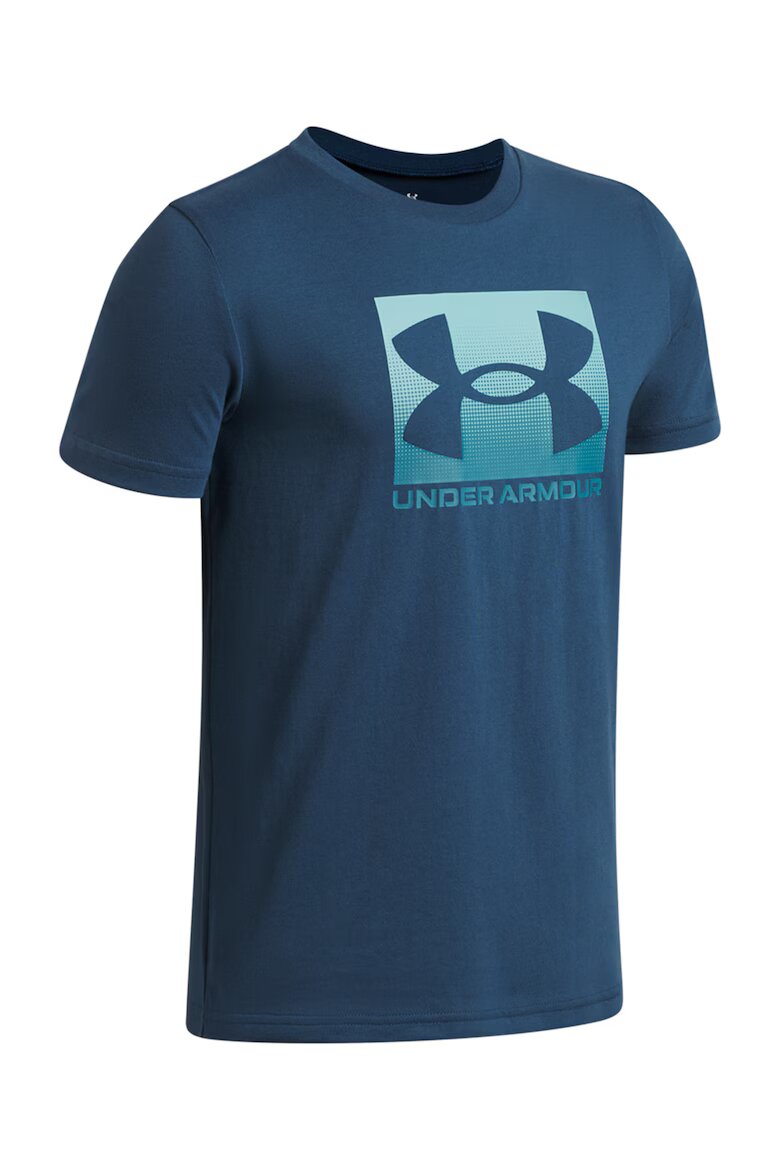 Under Armour Тениска Boxed Sports с памук с лого Тъмносин/Тюркоаз/Небесносин