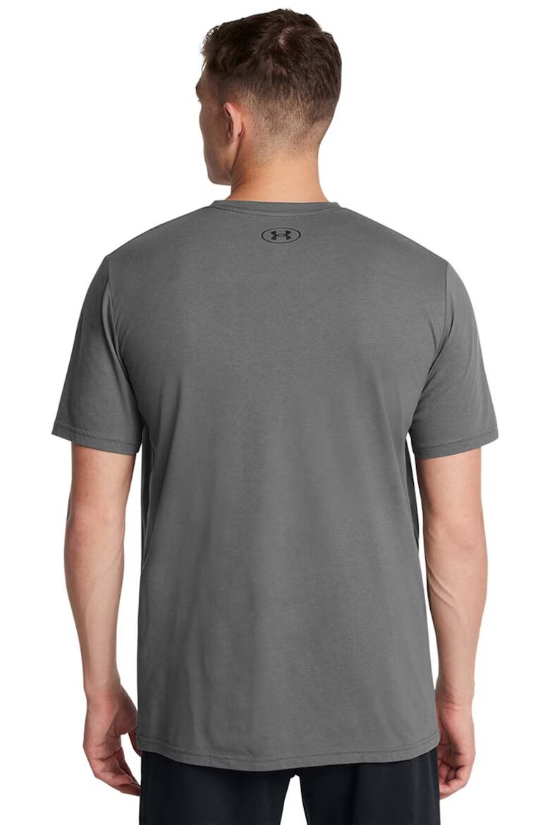 Under Armour Тениска Foundation с лого Бял/Черен/Антрацитно сиво