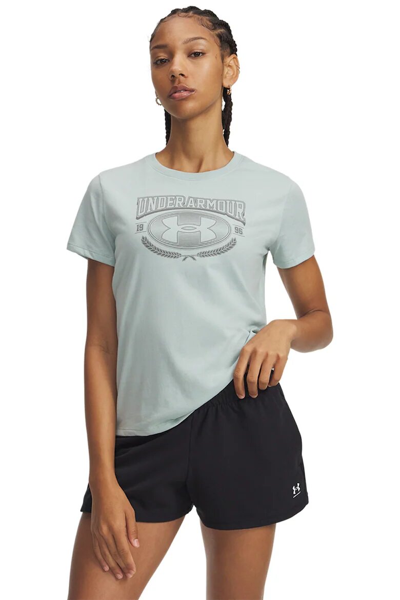 Under Armour Тениска Varsity с лого Бледозелен