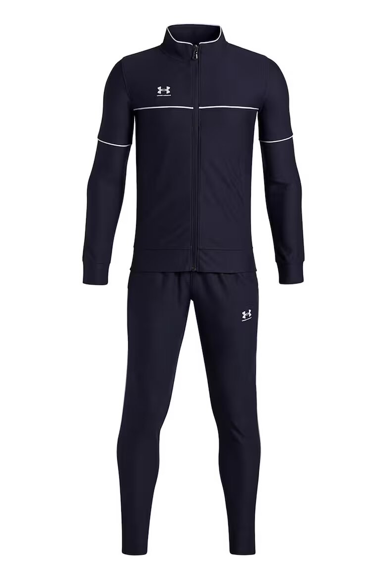 Under Armour Тренировъчен екип с цип и лого Ултрамарин синьо