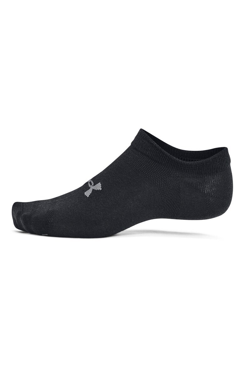 Under Armour Тренировъчни чорапи до глезена Essential - 6 чифта Черен/Сив