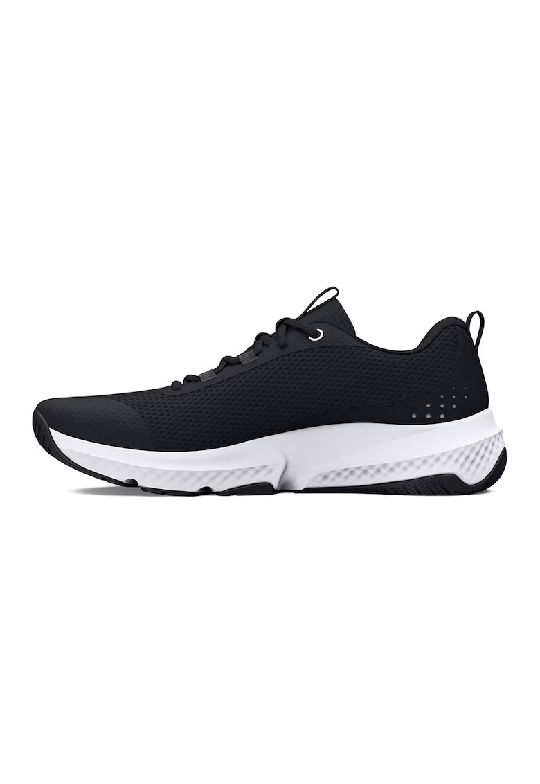 Under Armour Тренировъчни обувки Dynamic Select с мрежести зони - Бял/Черен