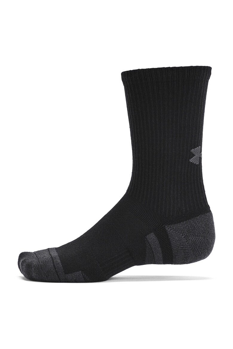Under Armour Унисекс фитнес чорапи Performance 6 чифта Черен/Tъмносив
