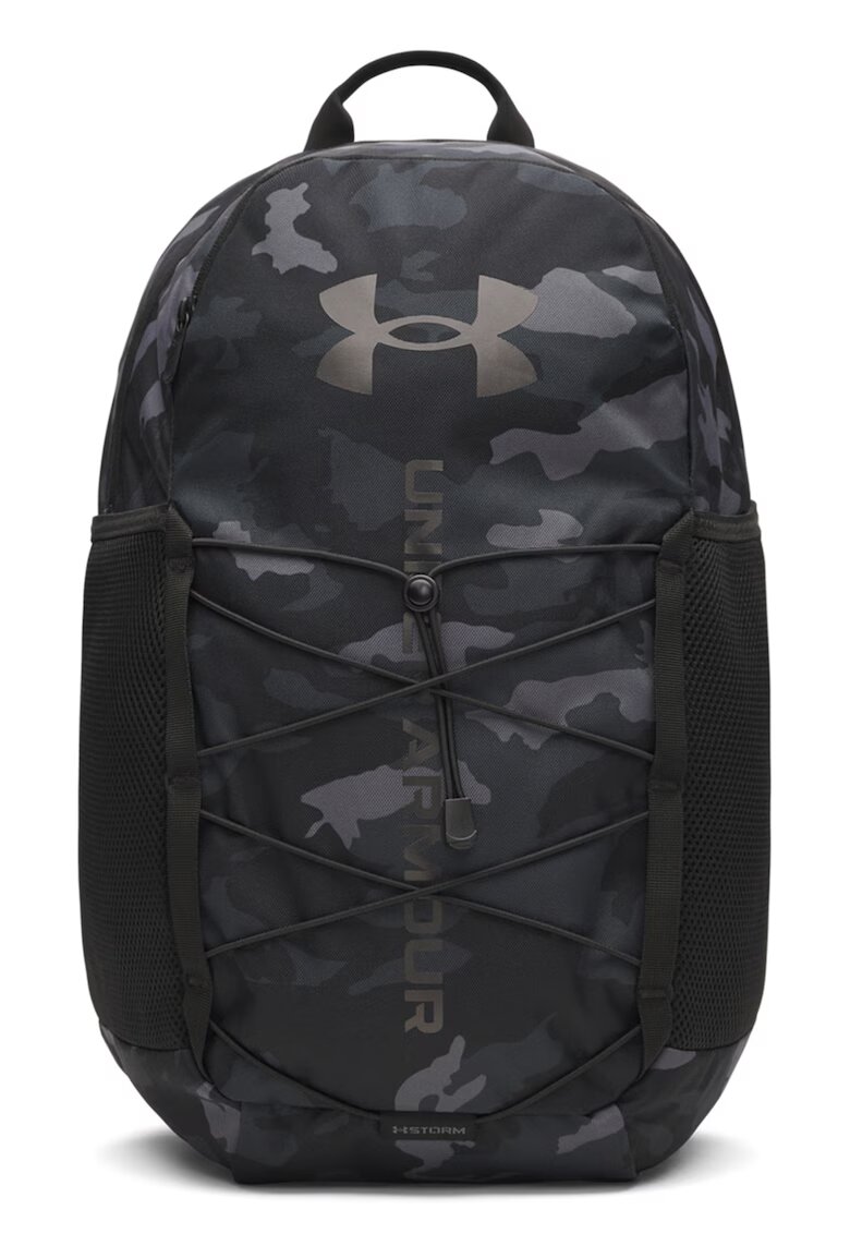 Under Armour Унисекс непромокаема раница Hustle 6.0 - 26 л - Избеляло черно/Tъмносив