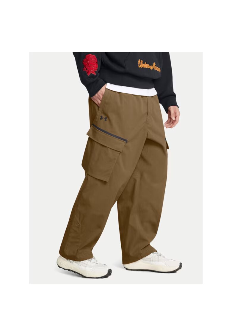 Under Armour Unstoppable Fabric Pants 1388827 Кафяви свободни кройки - полиестер