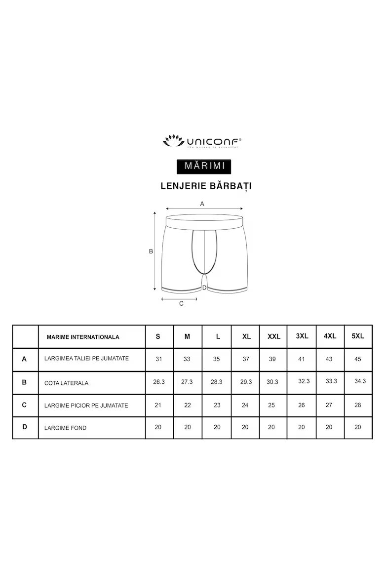 Uniconf Памучни мъжки боксерки BB08R Бял