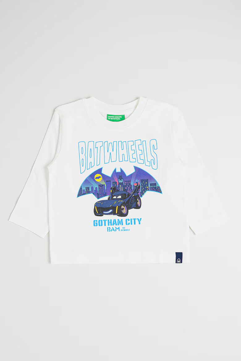 United Colors of Benetton Блуза с графичен дизайн Бял