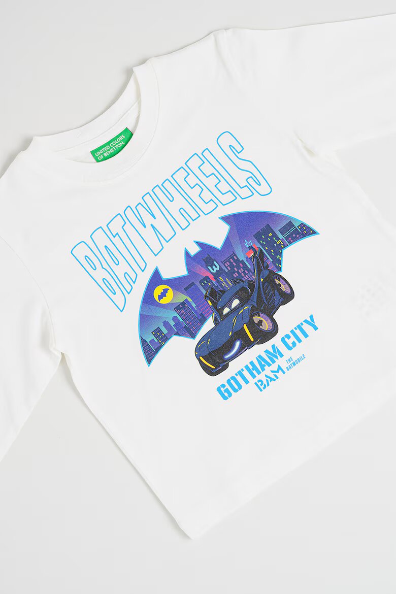 United Colors of Benetton Блуза с графичен дизайн Бял
