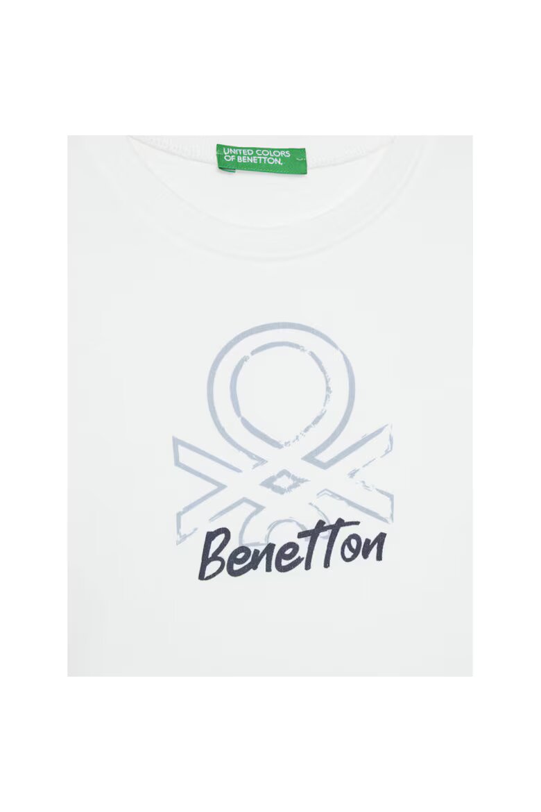 United Colors of Benetton Блуза с принт бял