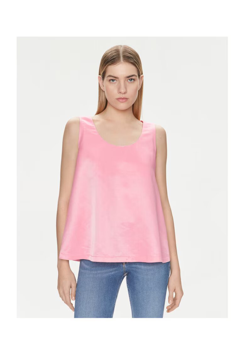 United Colors of Benetton Дамска тениска - 303813451 - Вискоза/Полиестер - Розов