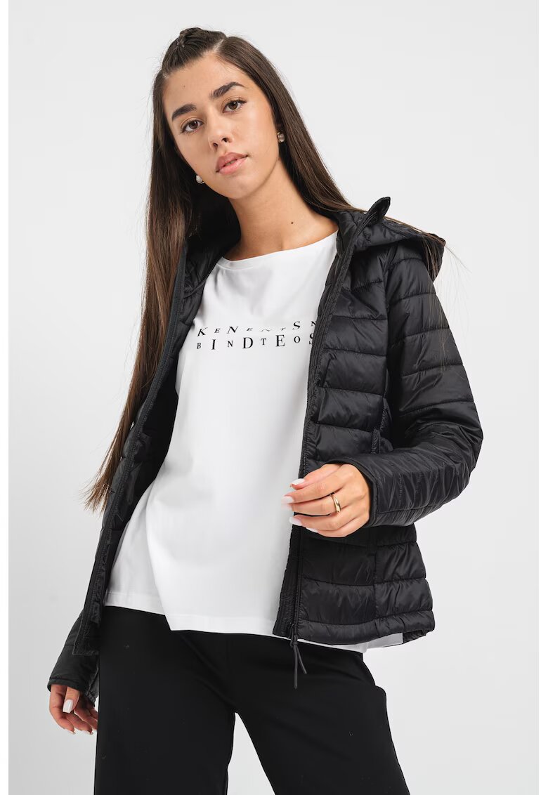United Colors of Benetton Капитонирано зимно яке с качулка