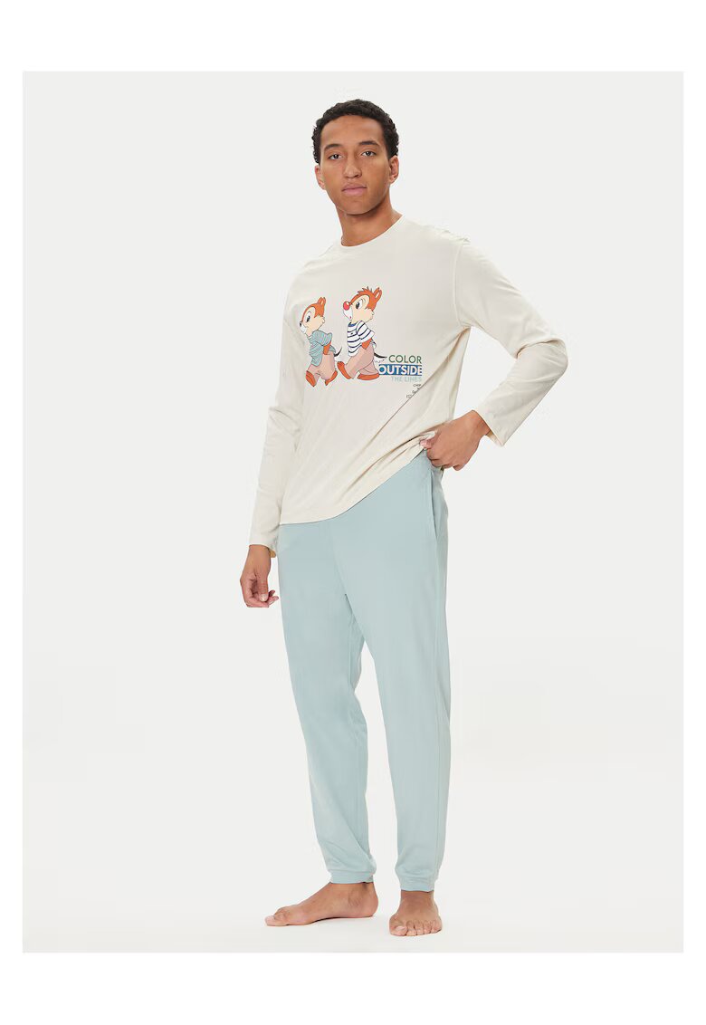 United Colors of Benetton Мъжка пижама бежова