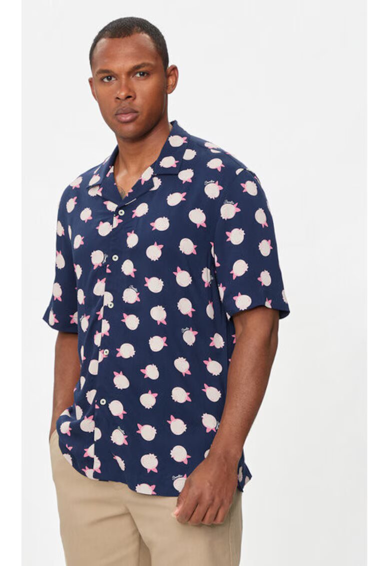 United Colors of Benetton Мъжка риза - 303787271 - Вискоза - Синя