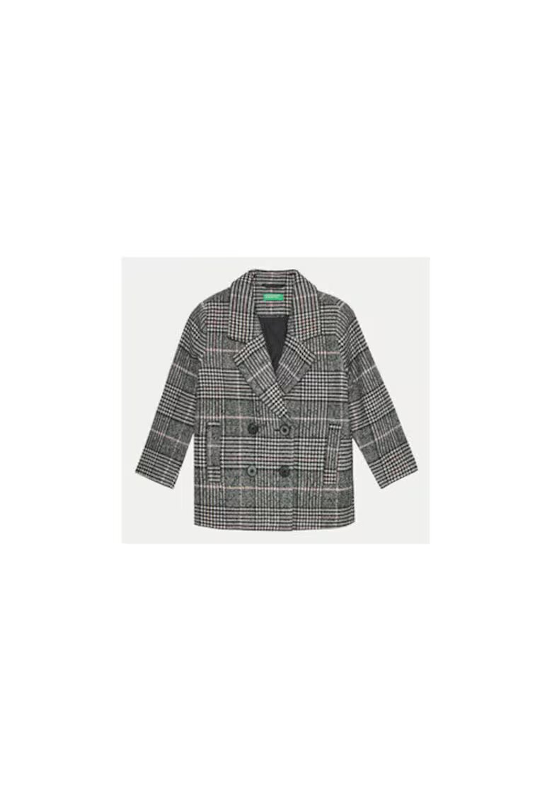 United Colors of Benetton Палто за момиче - 304269585 - Полиестер/Вълна - Сиво