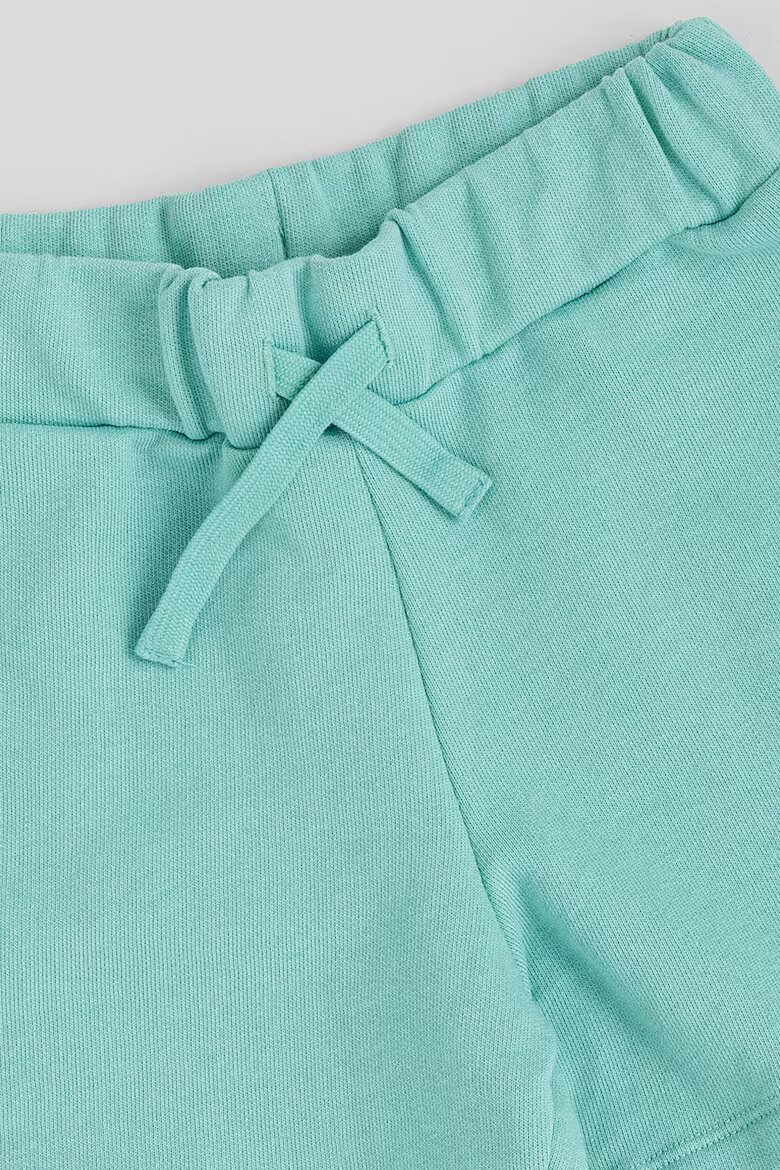 United Colors of Benetton Памучен къс панталон с джобове Персийско зелено