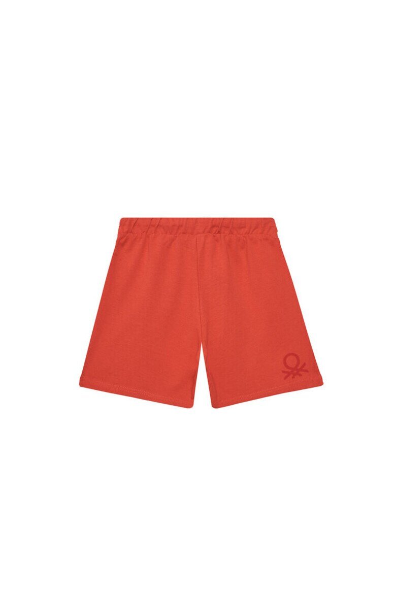 United Colors of Benetton Спортни шорти за момчета 3BL0G900Q Памучен Червен Червен