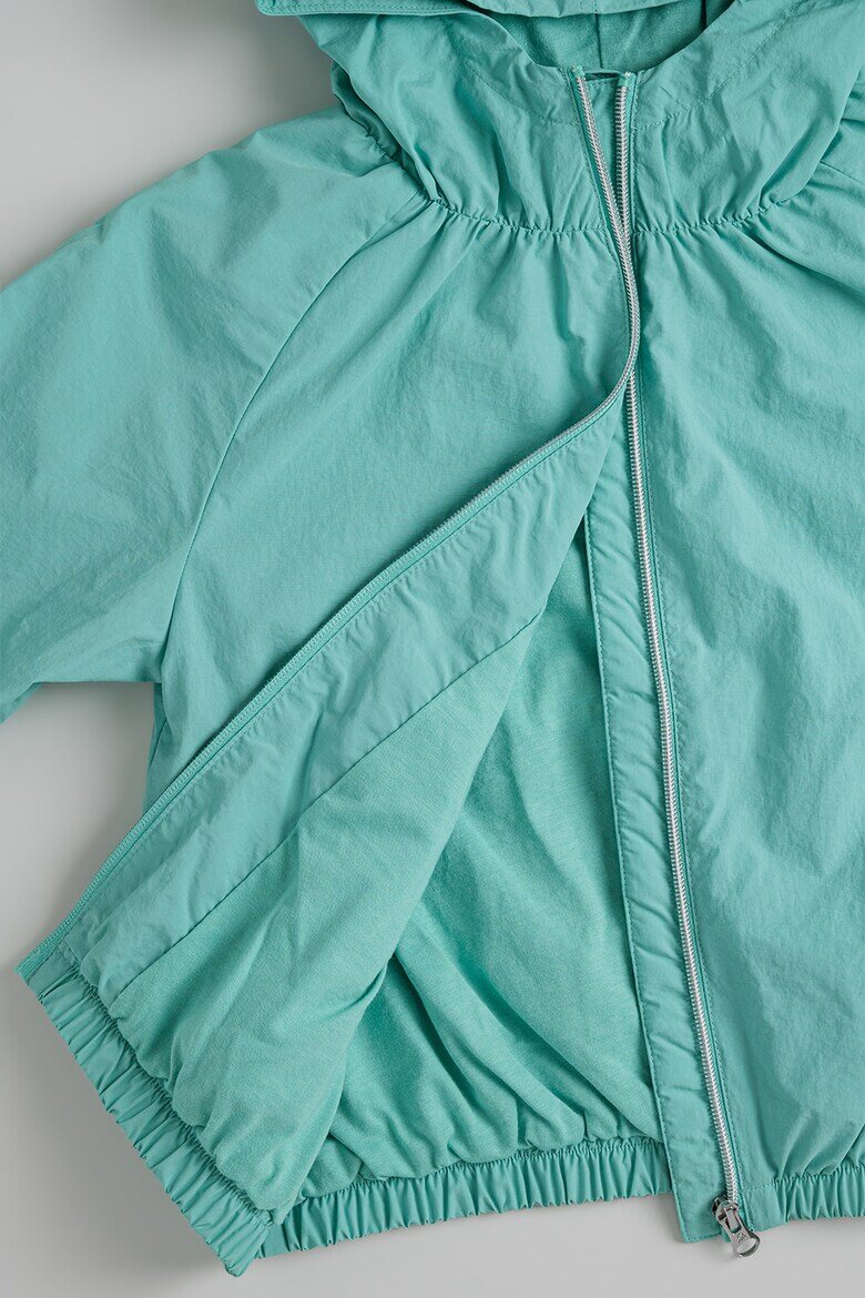United Colors of Benetton Яке с качулка и еластични подгъви Mint