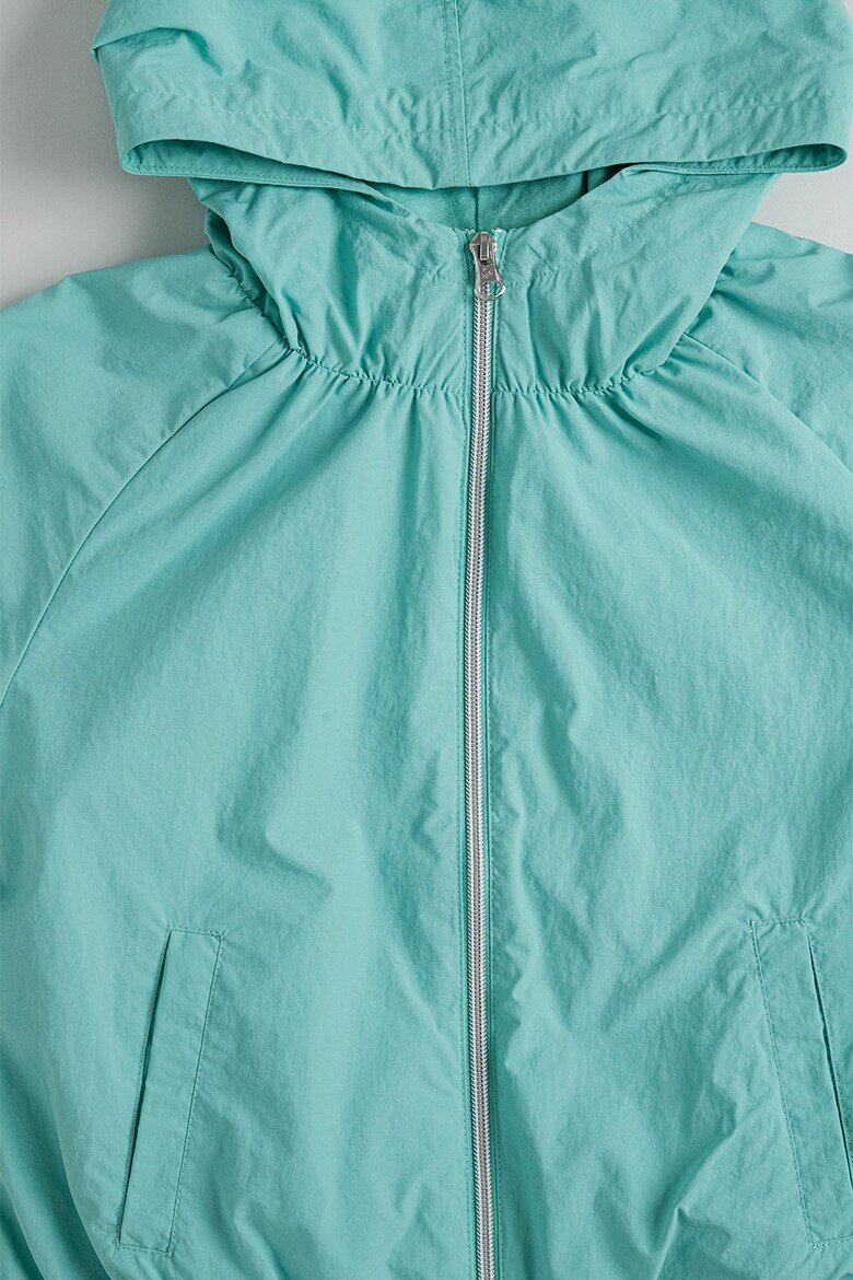 United Colors of Benetton Яке с качулка и еластични подгъви Mint