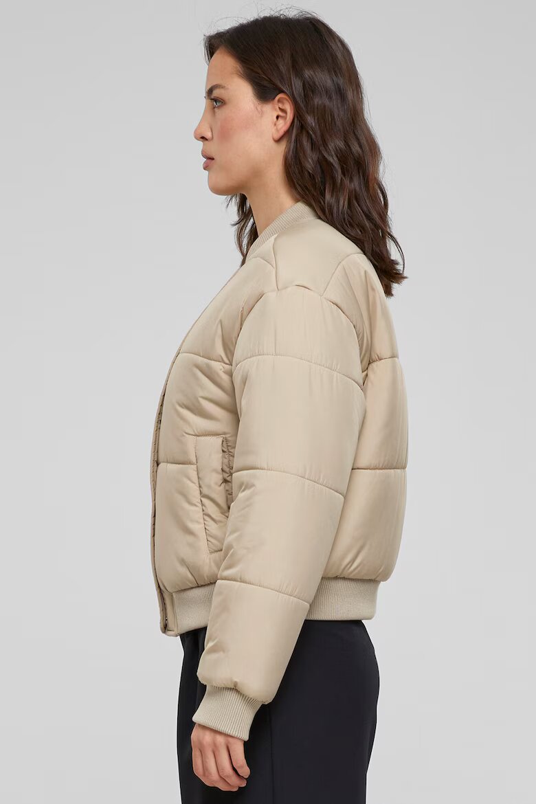 Urban Classics Бомбър яке с джобове встрани Бежов