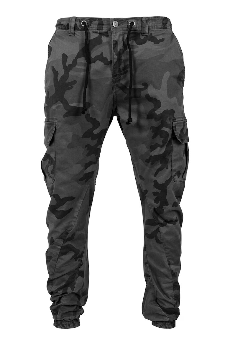 Urban Classics Камуфлажен карго панталон Сив