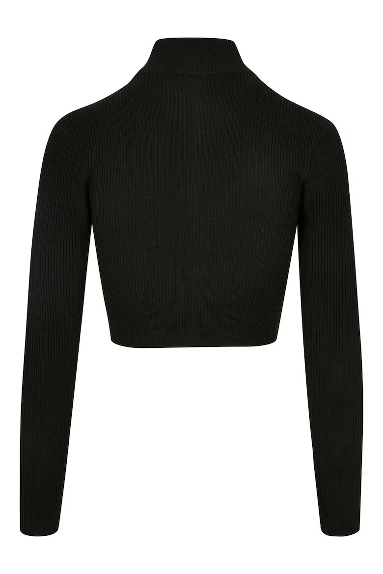 Urban Classics Къса жилетка с цип Черен