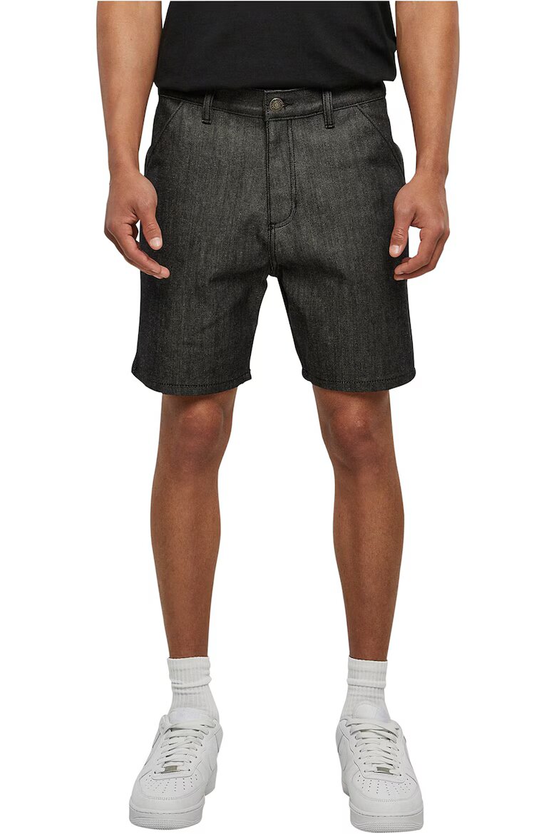 Urban Classics Къси дънки Избеляло черно