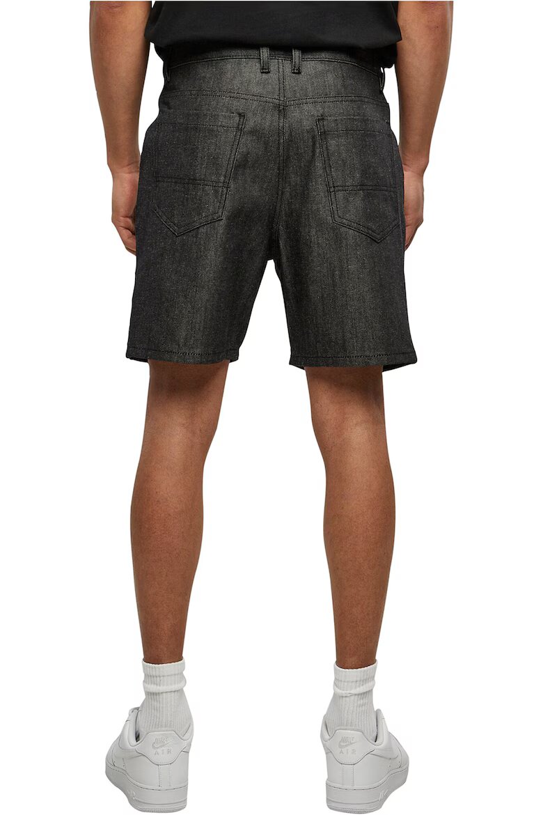 Urban Classics Къси дънки Избеляло черно