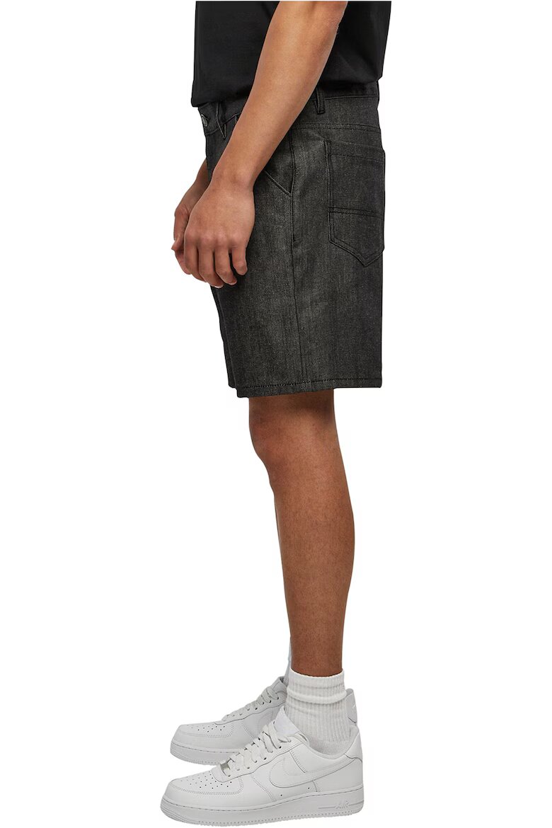 Urban Classics Къси дънки Избеляло черно
