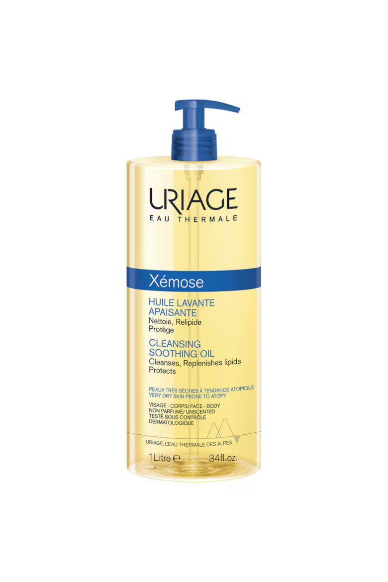 Uriage Почистващо масло за суха атопична кожа Xemose 1 l