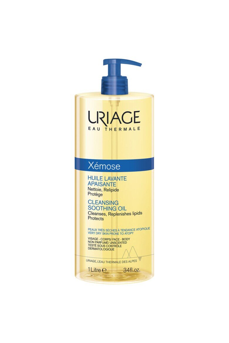 Uriage Почистващо масло за суха атопична кожа Xemose 1 l