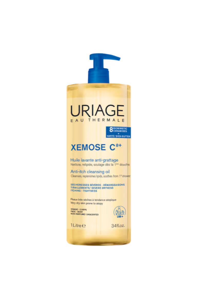 Uriage Почистващо масло за суха атопична кожа Xemose 1 l