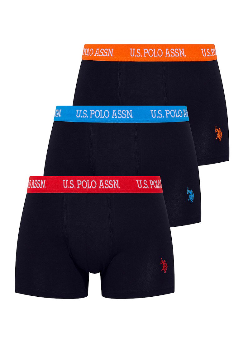 US Polo Assn Боксерки с памук и лого - 3 чифта