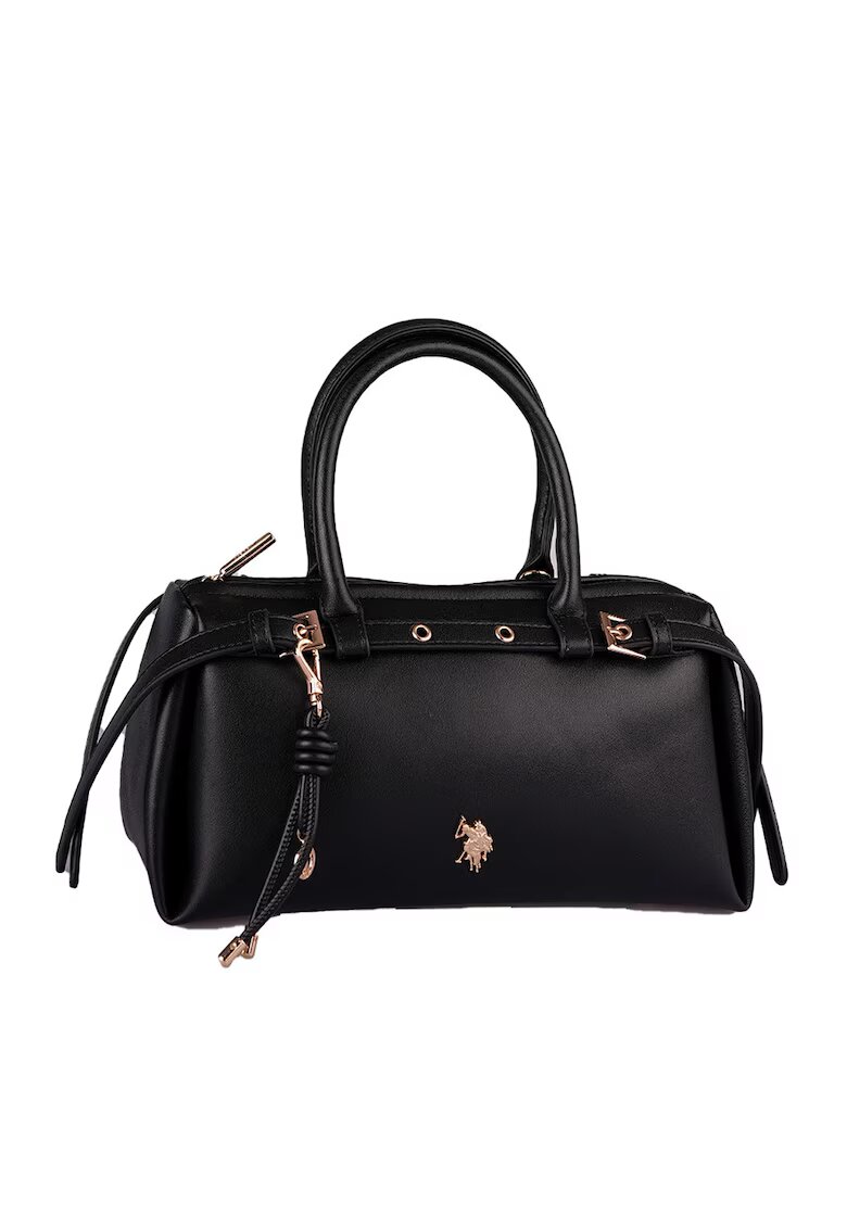 US Polo Assn Чанта за рамо от еко кожа с метално лого