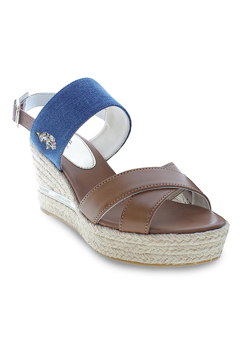 US Polo Assn Дамски сандали - . - 302822157 - Еко кожа - Кафяви