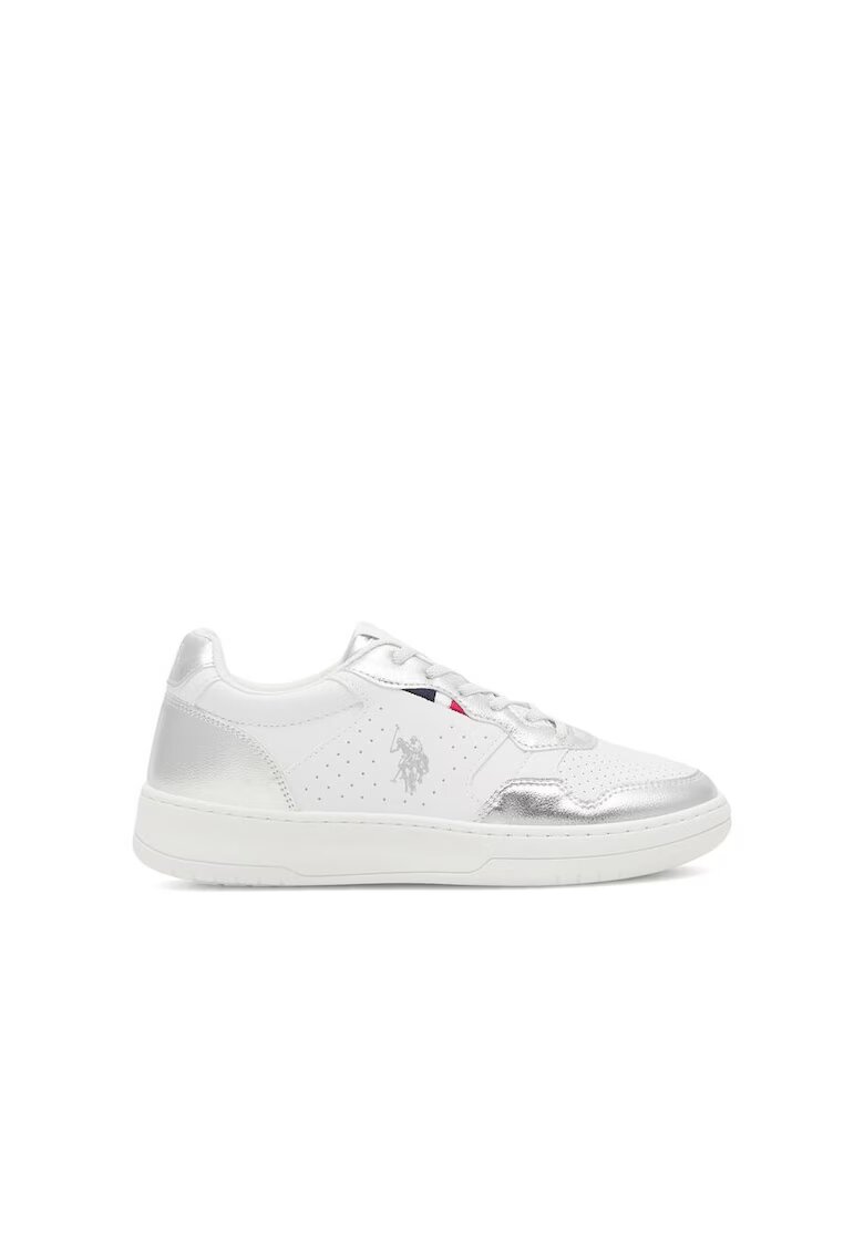 US Polo Assn Детски спортни обувки - - 590559 - Синтетика - Сребристо / Бяло