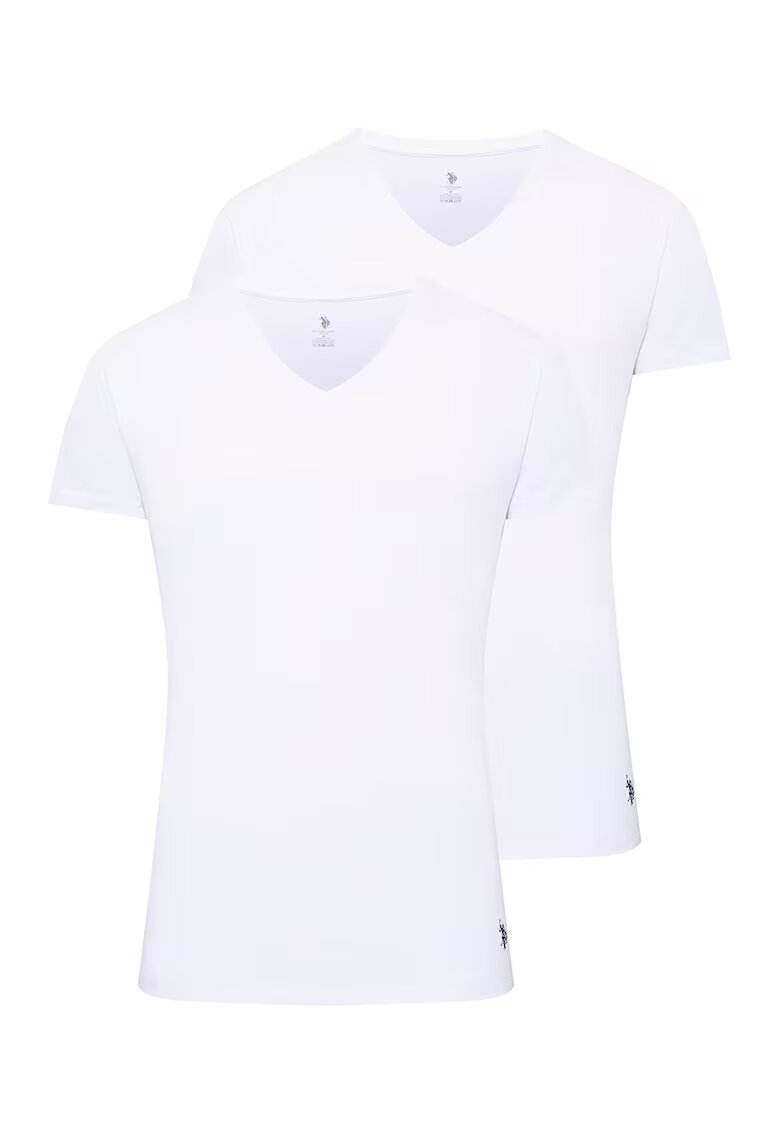 US Polo Assn Домашна тениска с шпиц деколте - 2 броя