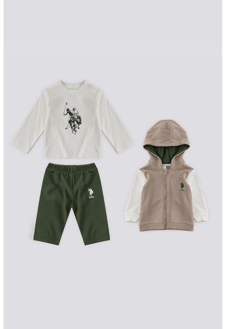 US Polo Assn Комплект с цветен блок - 3 части